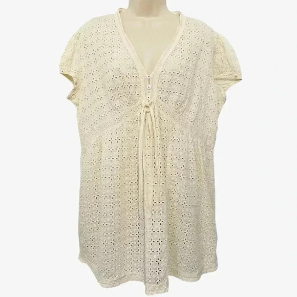 Vintage Johnny Was Y2K Lace Babydoll 90s Empire Waist Size XL - Picture 3 of 10